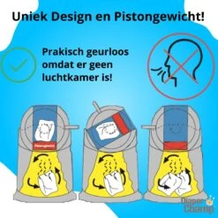 Luieremmer Large Zilver - Groot - Zonder Navulling - Geschikt Voor Pampers En Huggies - Stoma -Winkel Voor Babyproducten 1200x1200 12