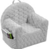 Albero Mio Velvet Grijs Kinderfauteuil